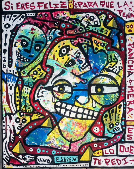 Original Art Piece - "08 * "10 - #04 - "Cheese Face" / Certification of Authenticity